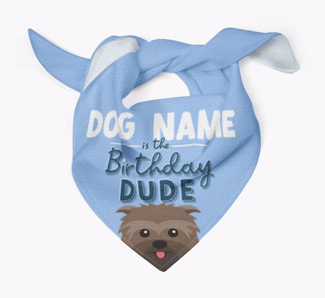 Birthday Dude: Personalised {breedFullName} Bandana